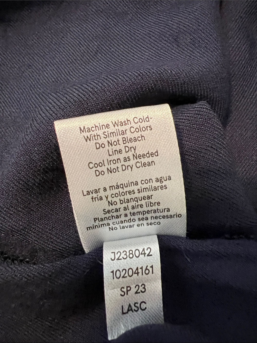 Navy Blue Utility Belted Button Front Shirt Dress in Sz. Small - Picture 8 of 9